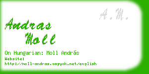 andras moll business card
