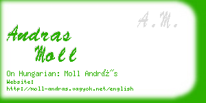 andras moll business card